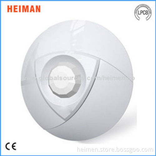 9 - 24V DC Power Wired Angle Passive Infrared Detector, Alarm Output NC/NO Optional.Ceiling mounted